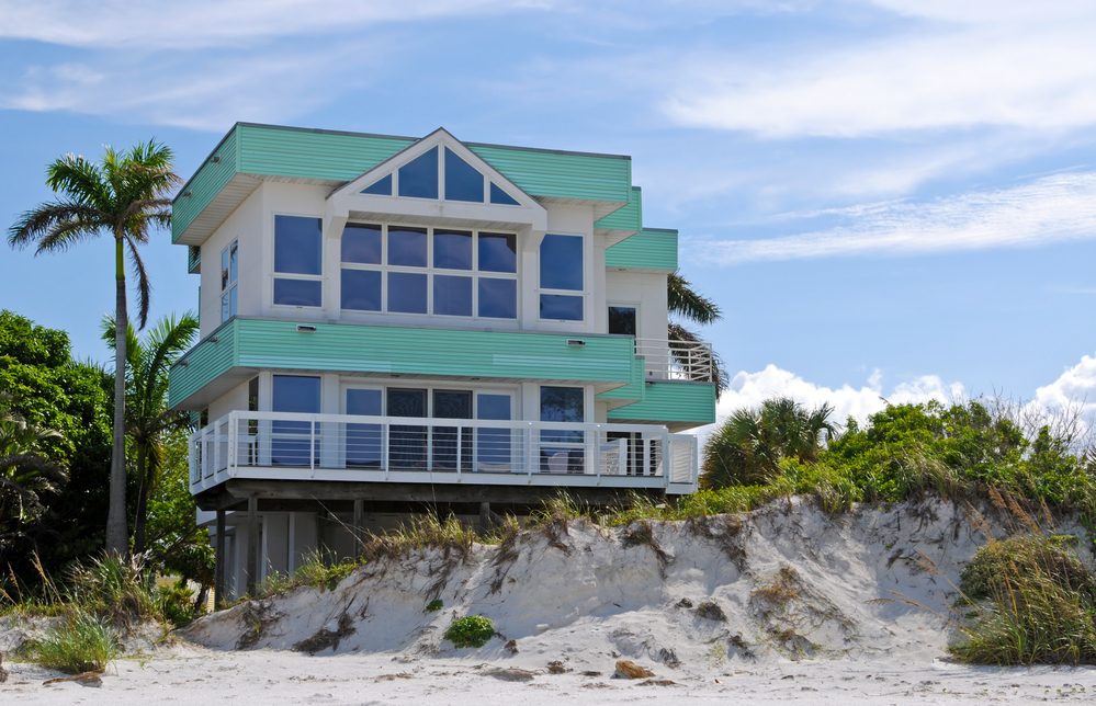 luxurious beach house